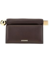 Jacquemus - Rond Carré Nappa Leather Clutch - Lyst