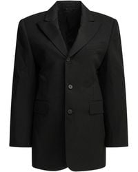 Celine - Single Breasted Wool Blazer Jacket - Lyst