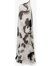 Max Mara - Mxefuggito Pleated Long Dress - Lyst