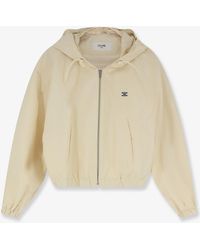 Celine - Cotton Blend Jacket With Logo - Lyst