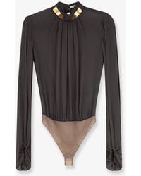 Elisabetta Franchi - Viscose Shirt With Body Detail - Lyst