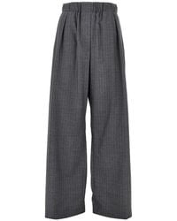 Jil Sander - Pinstriped Wool Pants - Lyst