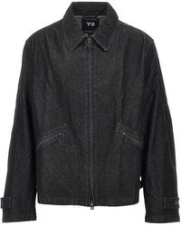 Y-3 - Denim Blouson Jacket - Lyst