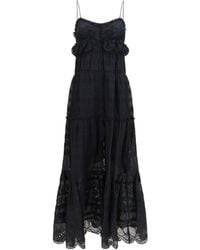 Isabel Marant - Marant Etoile Paule Long Ruffled Dress - Lyst