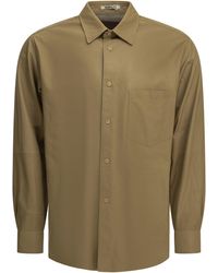 AURALEE - Casual Leather Shirt - Lyst