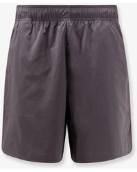 Stone Island - Nylon Bermuda Shorts With Embroidered Logo On The Back - Lyst