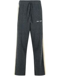 Palm Angels - Dark Wool Blend Trousers - Lyst