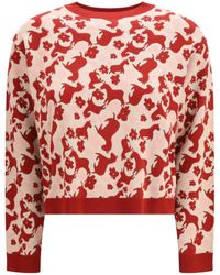 Weekend by Maxmara - Crewneck Sweater Jacquard Viscose - Lyst