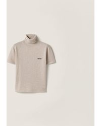 Miu Miu - High Neck T-Shirt - Lyst