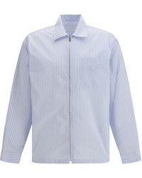 Prada - Striped Re-Nylon Shirt - Lyst