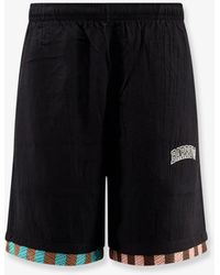 Barrow - Viscose Blend Bermuda Shorts With Logo Print - Lyst