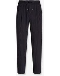 Dolce & Gabbana - Dolce & Gabbana Pinstriped Wool Jogging Trousers - Lyst