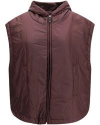 Max Mara - Hooded Padded Vest - Lyst