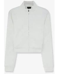 Gucci - Zippered Sweatshirt With Web Detail - Lyst
