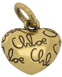 Chloé - "Alphabet Heart Logo" Pendant - Lyst
