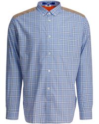 Junya Watanabe - Check Shirt With Quilted Inserts - Lyst