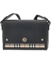 Burberry - 'Note' Leather Shoulder Bag - Lyst