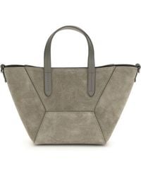 Brunello Cucinelli - Suede Shoulder Bag - Lyst