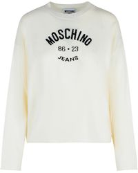 Moschino - Ivory Virgin Wool Sweater - Lyst