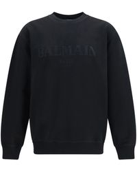 Balmain - Crewneck Sweatshirt - Lyst