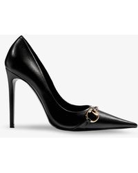 Gucci - Donna Leather Pumps With Horsebit Detail - Lyst