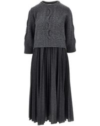 Weekend by Maxmara - Midi Dress With Sweater - Lyst