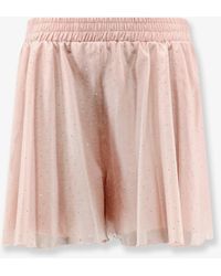 ACTUALEE - Rhinestone Shorts - Lyst