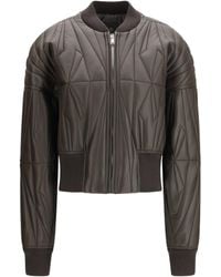 Moncler - Rick Owens Geocamo Leather Jacket + Rick Owens - Lyst