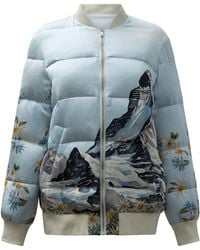 SLEEP NO MORE - Zermatt Silk Bomber Jacket Light - Lyst