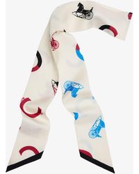 Celine - Silk Twill Bandeau With Iconic All-Over Print - Lyst