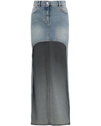 Courreges - Skirt, Denim Circle - Lyst
