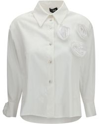 Ella - Shirt With Appliqué Roses - Lyst