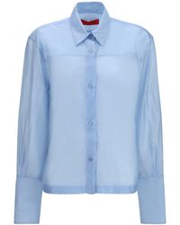 THE LATEST - Codie Lightweight Muslin Shirt Light - Lyst