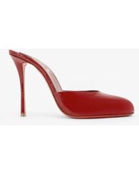 Christian Louboutin - Patent Leather Dolly Mule Sandals - Lyst