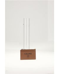 Celine - Zipped Card Holder Tan - Lyst