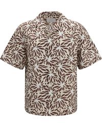 Prada - Printed Cotton Bowling Shirt - Lyst