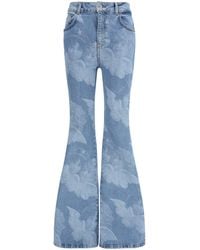 Fiorucci - Flare Skinny Angel-Print Jeans Medium - Lyst