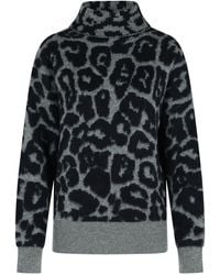 Stella McCartney - Wool Leopard Print Jumper - Lyst