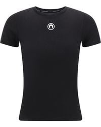Marine Serre - Logoed T-Shirt - Lyst