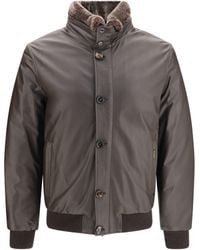 Moorer - Cleros P1 Shearling Down Jacket Moro - Lyst