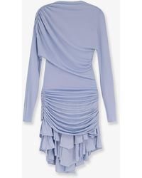 Self-Portrait - Gathered Mini Dress - Lyst