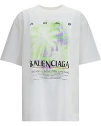 Balenciaga - Printed Cotton T-Shirt - Lyst