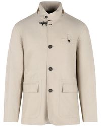 Fay - 'Racing' Cotton And Nylon Faille Jacket - Lyst