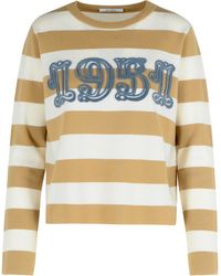 Max Mara - 'Viterbo' Sand Virgin Wool Sweater - Lyst