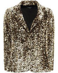Ella - Single-Breasted Jacket Sequin - Lyst