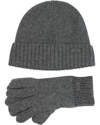 Barbour - Carlton Beanie And Gloves Set - Lyst