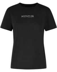 Moncler - Logo Detailed Crewneck T-Shirt - Lyst