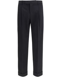 Cruna - Pants Carrot Fit Single Pleat Virgin Wool - Lyst