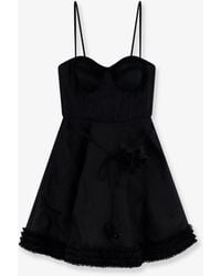 Zimmermann - Luna Linen And Silk Blend Mini Dress - Lyst