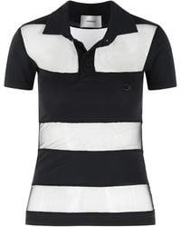 Coperni - 'Striped' Cotton Blend Polo Shirt - Lyst